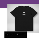 T-shirt noir écriture et logo brodés - Gasytribu