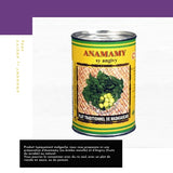 Produit typiquement malgache, nous vous proposons ici une préparation d’Anamamy (ou brèdes morelle) et d’Angivy (fruits du sevabé) au naturel.  Vous pourrez le consommer avec du riz seul, avec un plat de viande en sauce, ou du poisson.