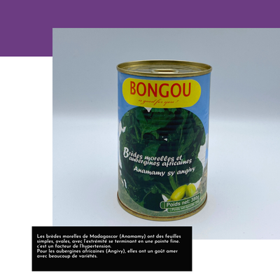 Les brèdes morelles de Madagascar (Anamamy) ont des feuilles simples, ovales, avec l’extrémité se terminant en une pointe fine. c’est un facteur de l’hypertension.  Pour les aubergines africaines (Angivy), elles ont un goût amer avec beaucoup de variétés.
