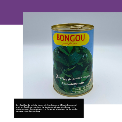 Les feuilles de patate douce de Madagascar (Ravimbomanga) sont les feuillages aériens de la plante de patate douce très courante sous les tropiques. La forme et la couleur de la feuille varient selon les variétés.