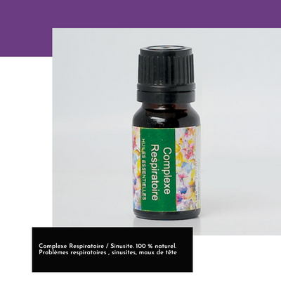 Complexe Respiratoire / Sinusite. 100 % naturel.  Problèmes respiratoires , sinusites, maux de tête