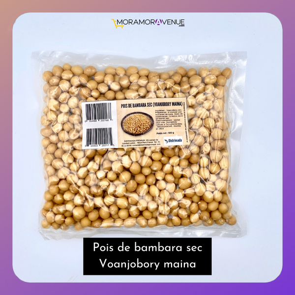 Pois de bambara sec - Voanjobory maina - Sachet de 500g ou sachet de 1kg